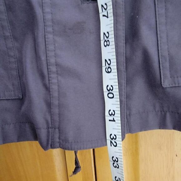 Gallery Velvet Hood Coat Gray Black Size XL - Picture 5 of 16